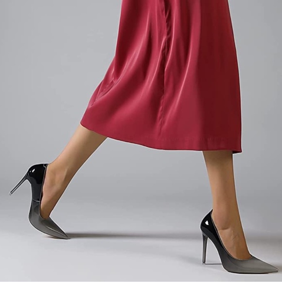 Women's Stiletto High Heel Pumps Closed Pointy Toe Fancy Heel - Picture 3 of 5